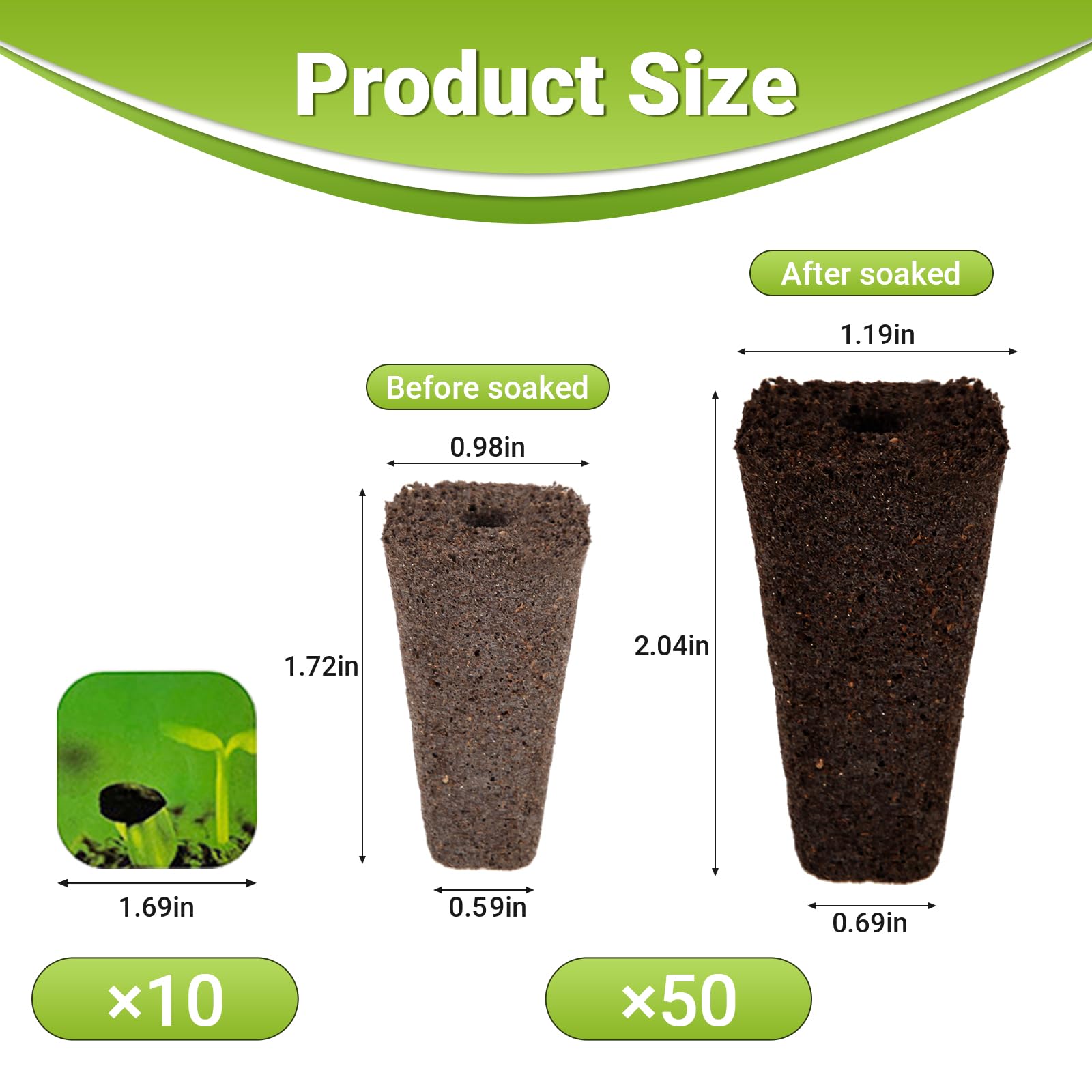 TISOHUGO plant labels 10-pack ready to organize seeds and track growth.