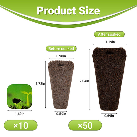 TISOHUGO plant labels 10-pack ready to organize seeds and track growth.