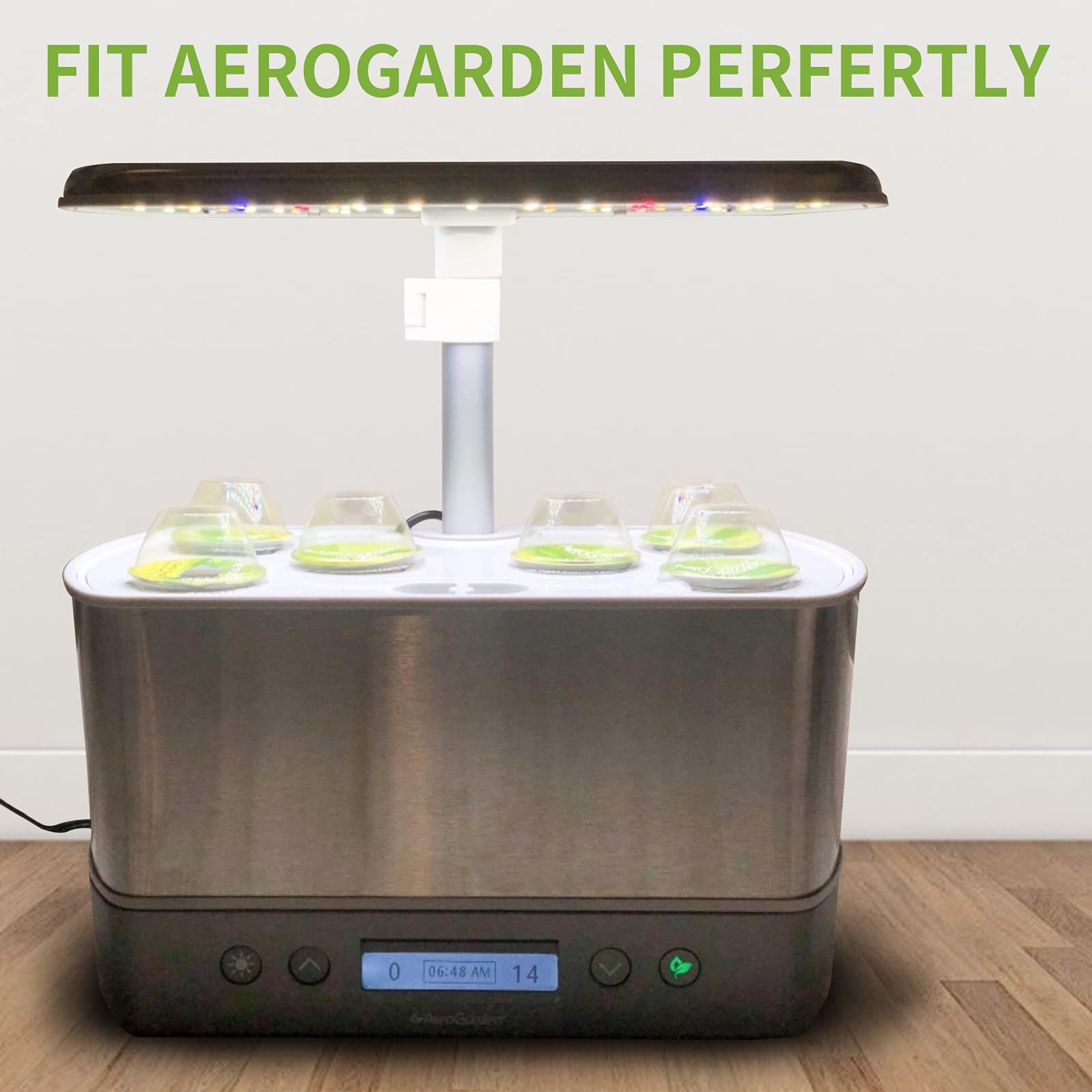 TISOHUGO Transparent grow cap improves seed pods' warmth and visibility.