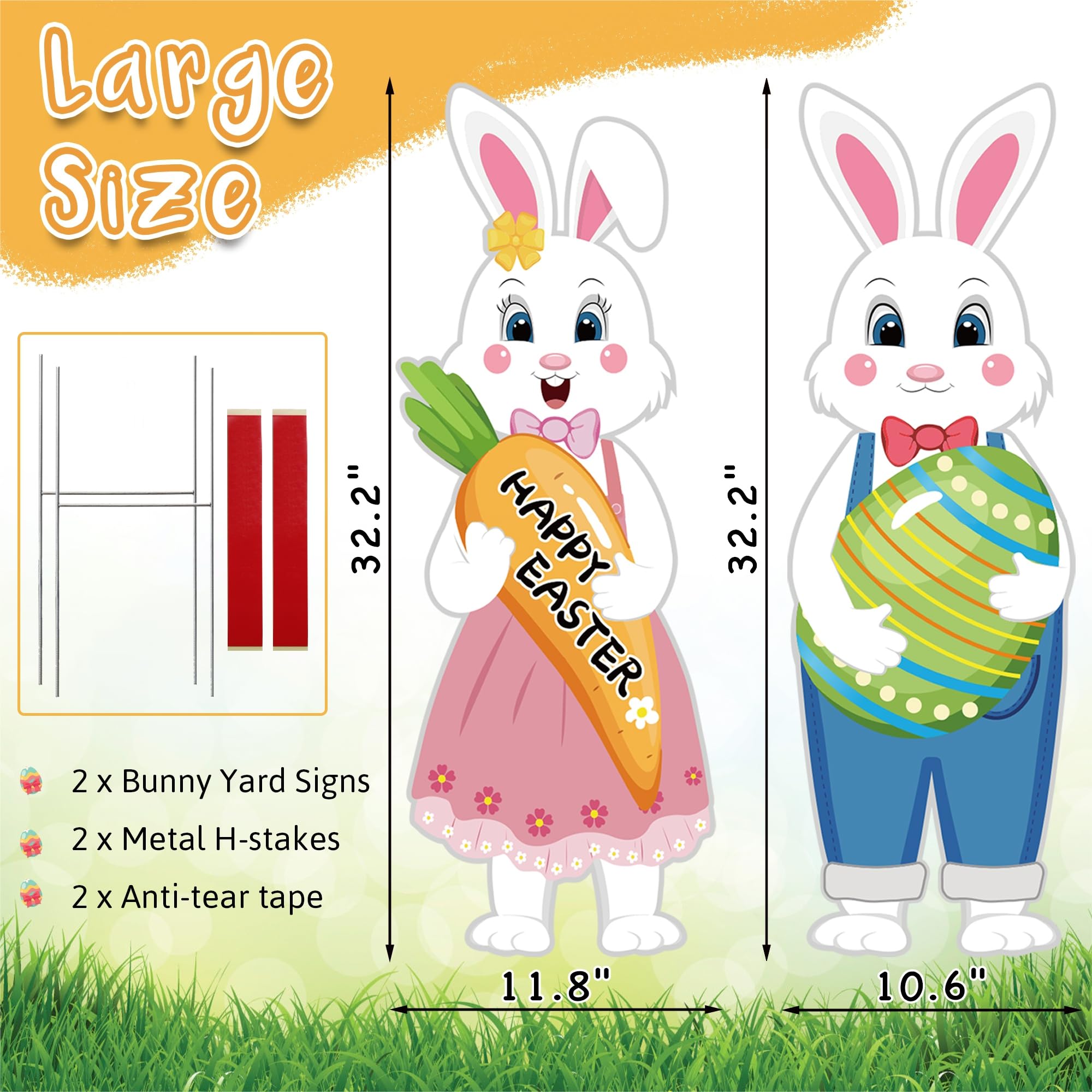 TISTON Bunny duo decor adds spring magic to patios and lawns