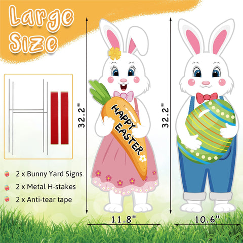 TISTON Bunny duo decor adds spring magic to patios and lawns