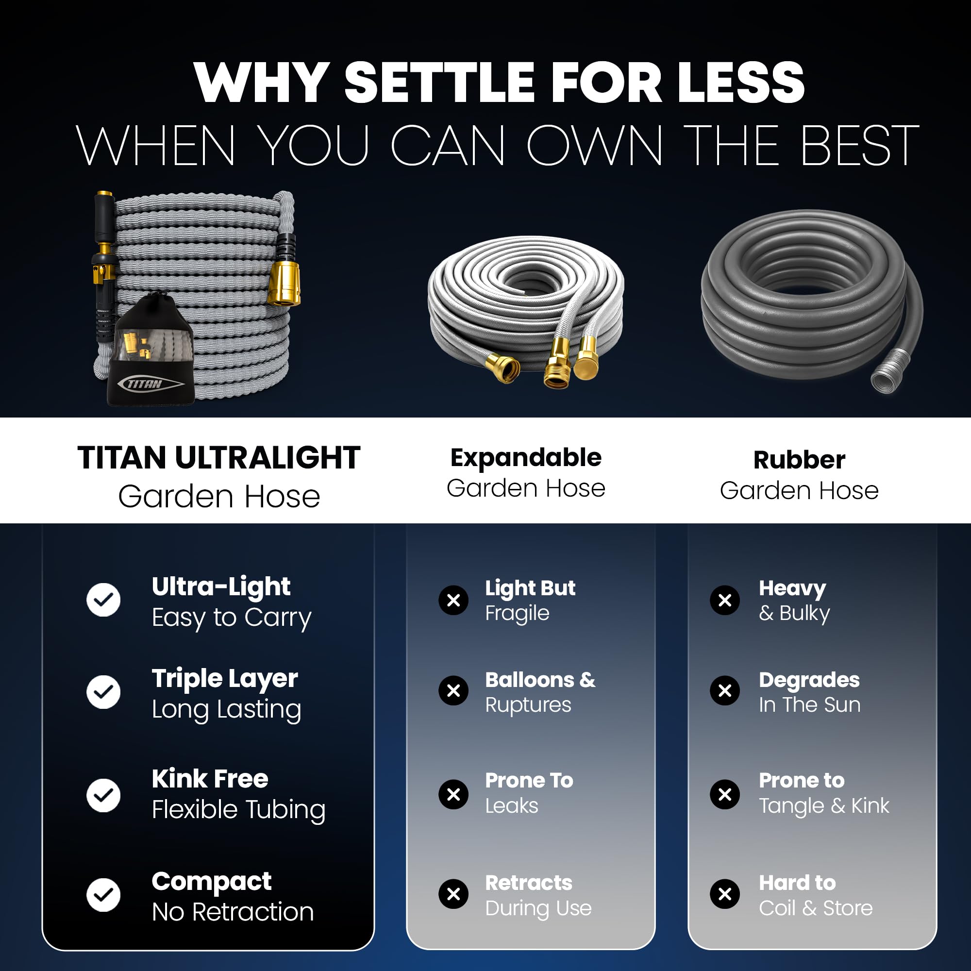 Three-layer construction delivers lightweight handling without sacrificing durability
