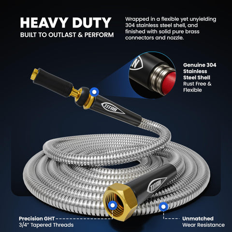 Titan hose is lightweight and easy to handle and store