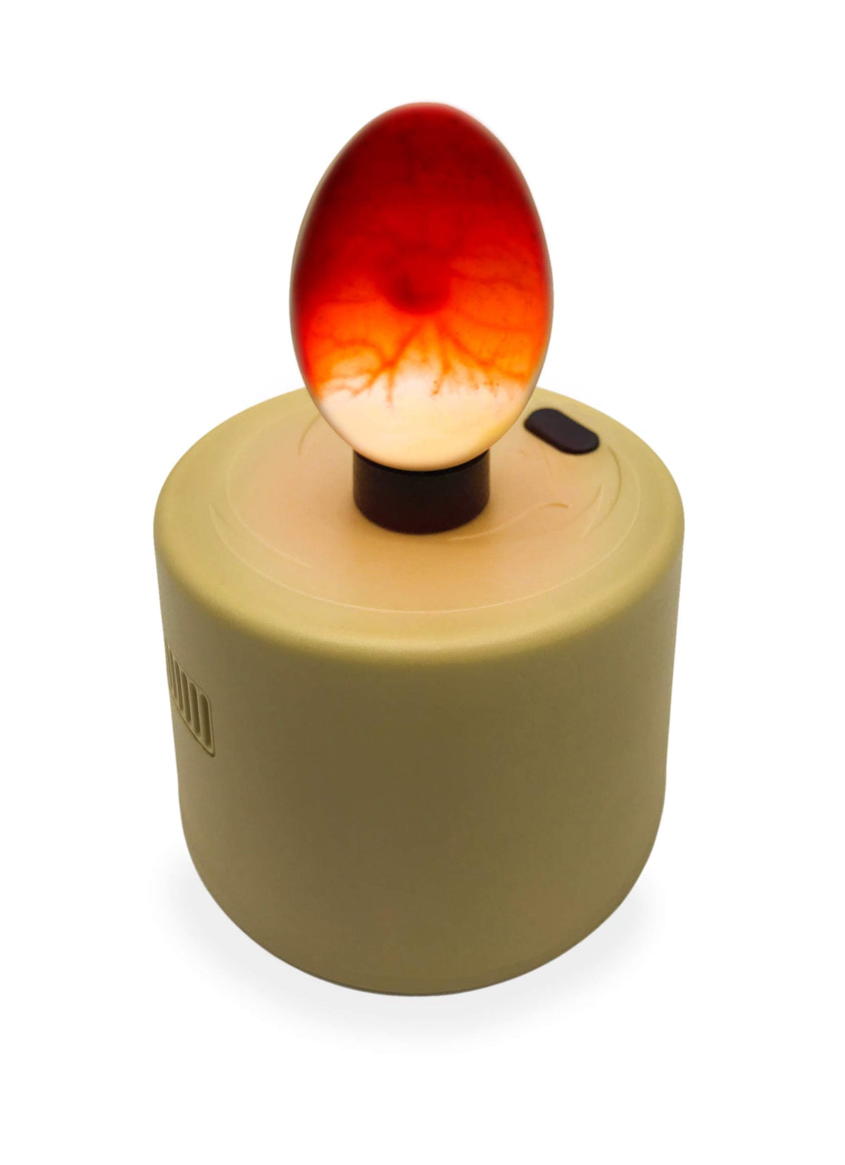 Titan Incubators high-intensity LED egg candler viewed from the top for quick fertility checks.