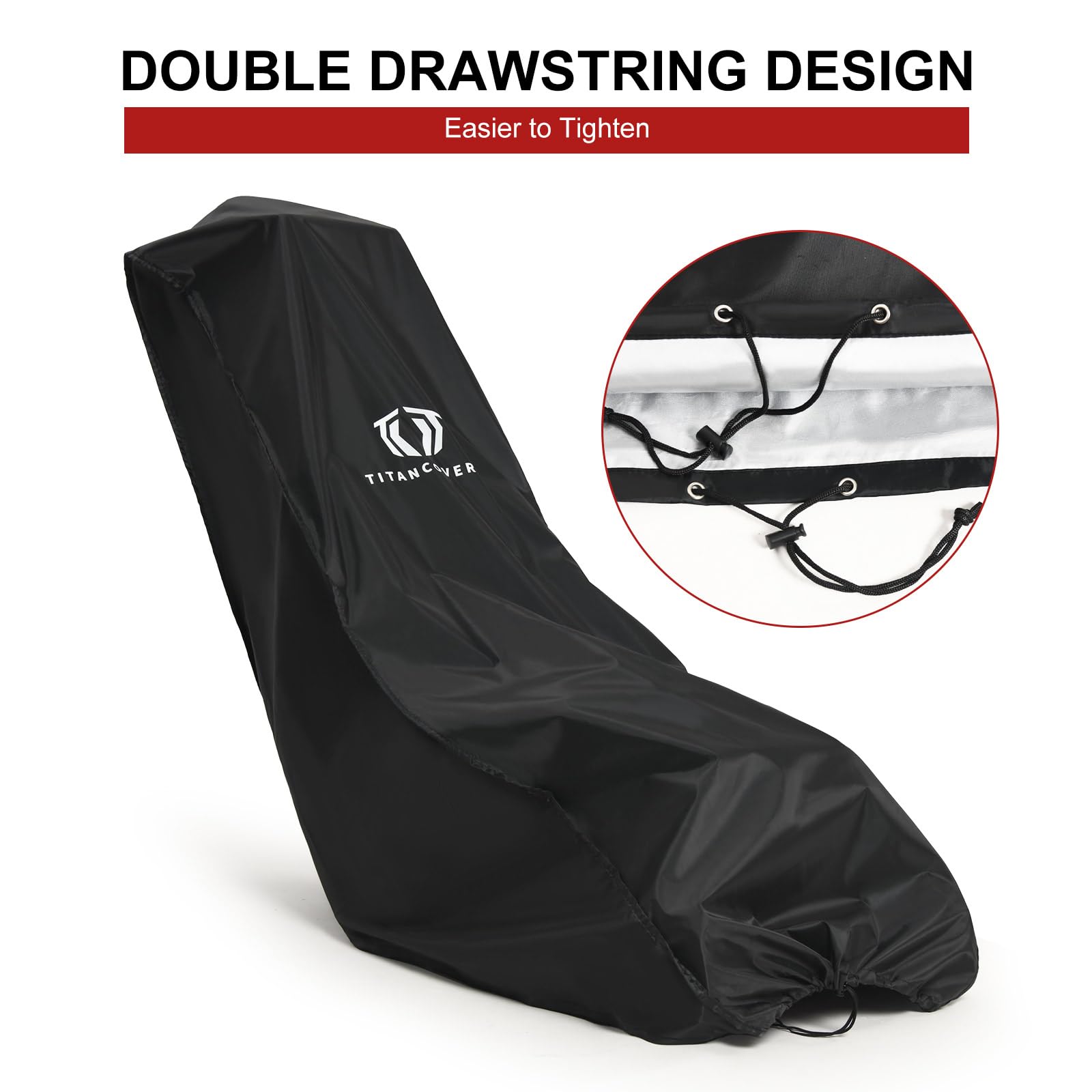 TitanCovers 600D polyester durability for long-lasting outdoor use.