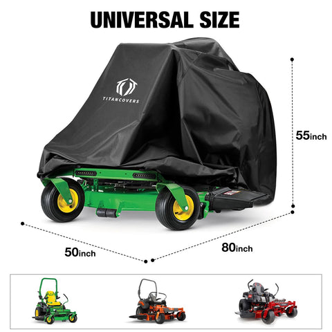 TitanCovers elastic bottom hem keeps the cover secure during windy conditions.