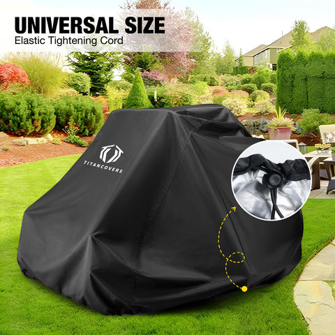 TitanCovers PA-coated interior shields the mower from moisture and dust.