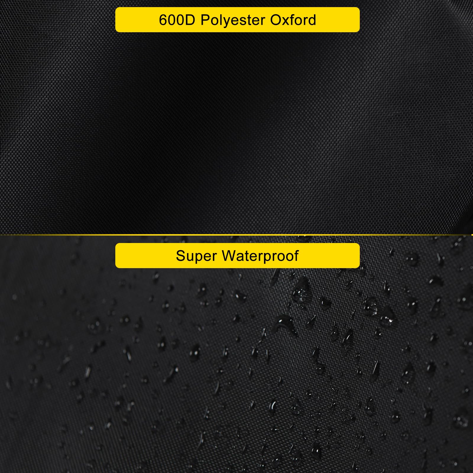Ventilation holes on TitanCovers cover promote airflow and moisture escape.