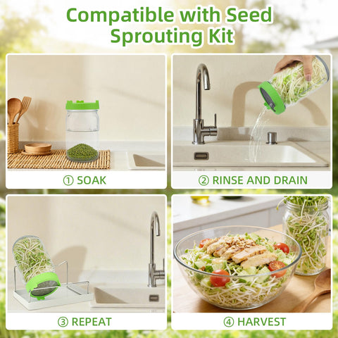 TitaniX 16 oz seed pack supports multiple home sprouting batches.