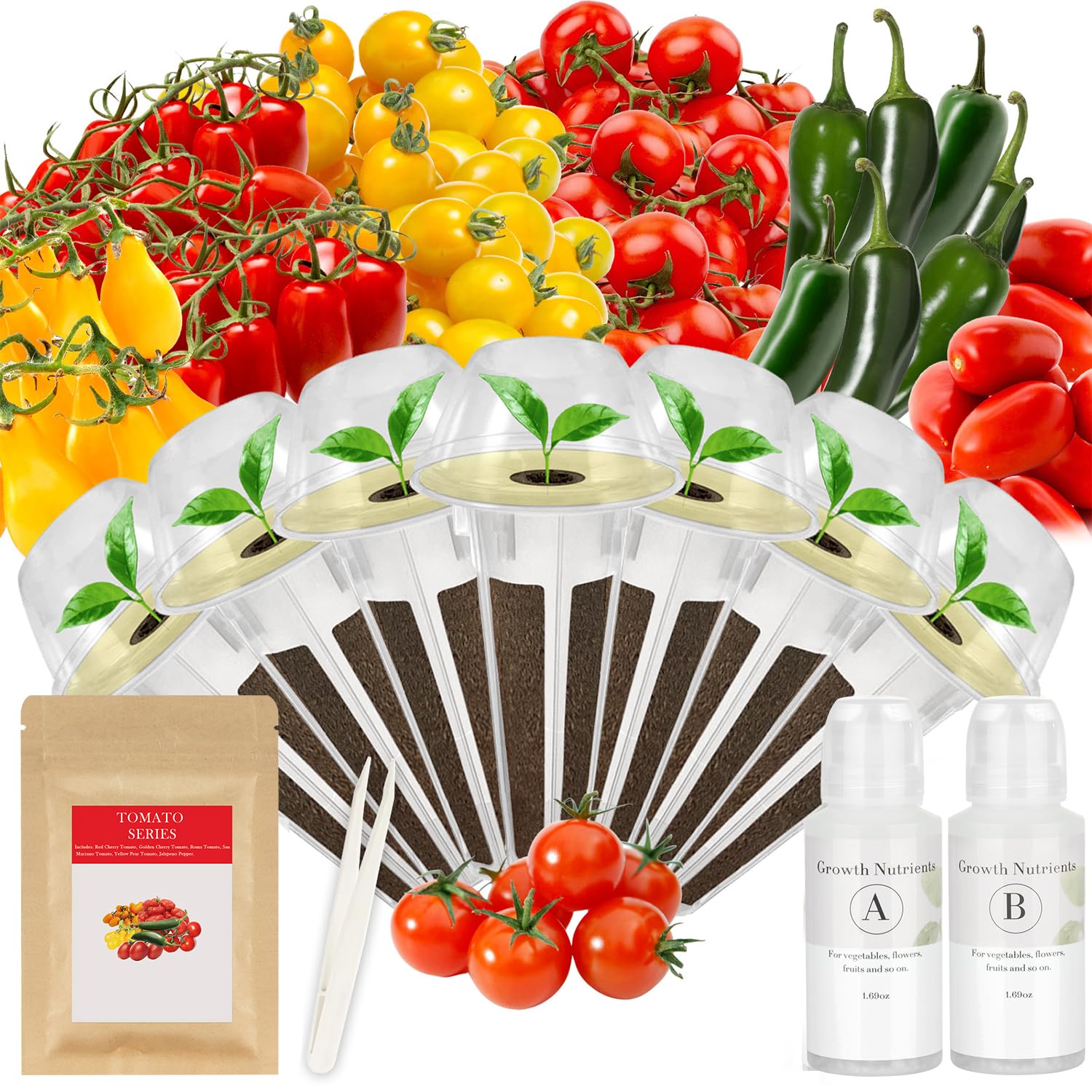 TitaniX heirloom seed pod kit packaging for an all-in-one indoor gardening starter.