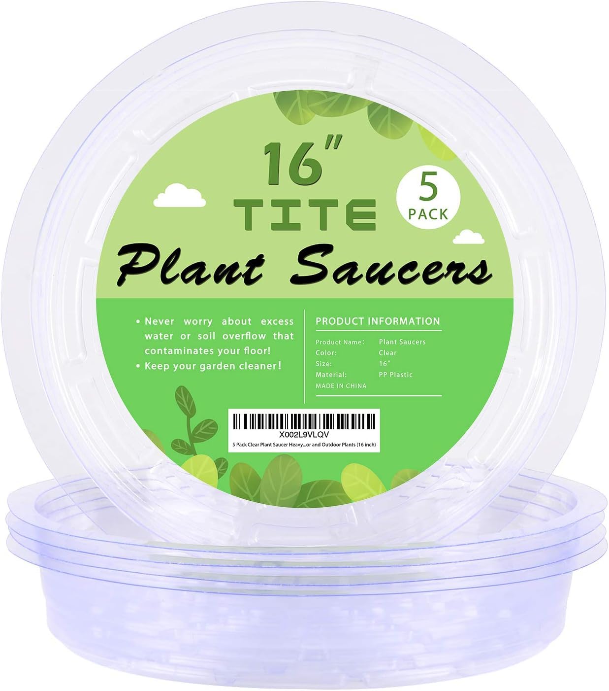 TITE plant saucer top view showing drainage protection for indoor floors.