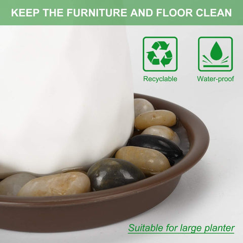 TITE plant saucer with plant setup demonstrates indoor use