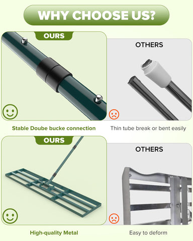 TITECK adjustable handle 78-inch, customizable comfort reduces strain during use
