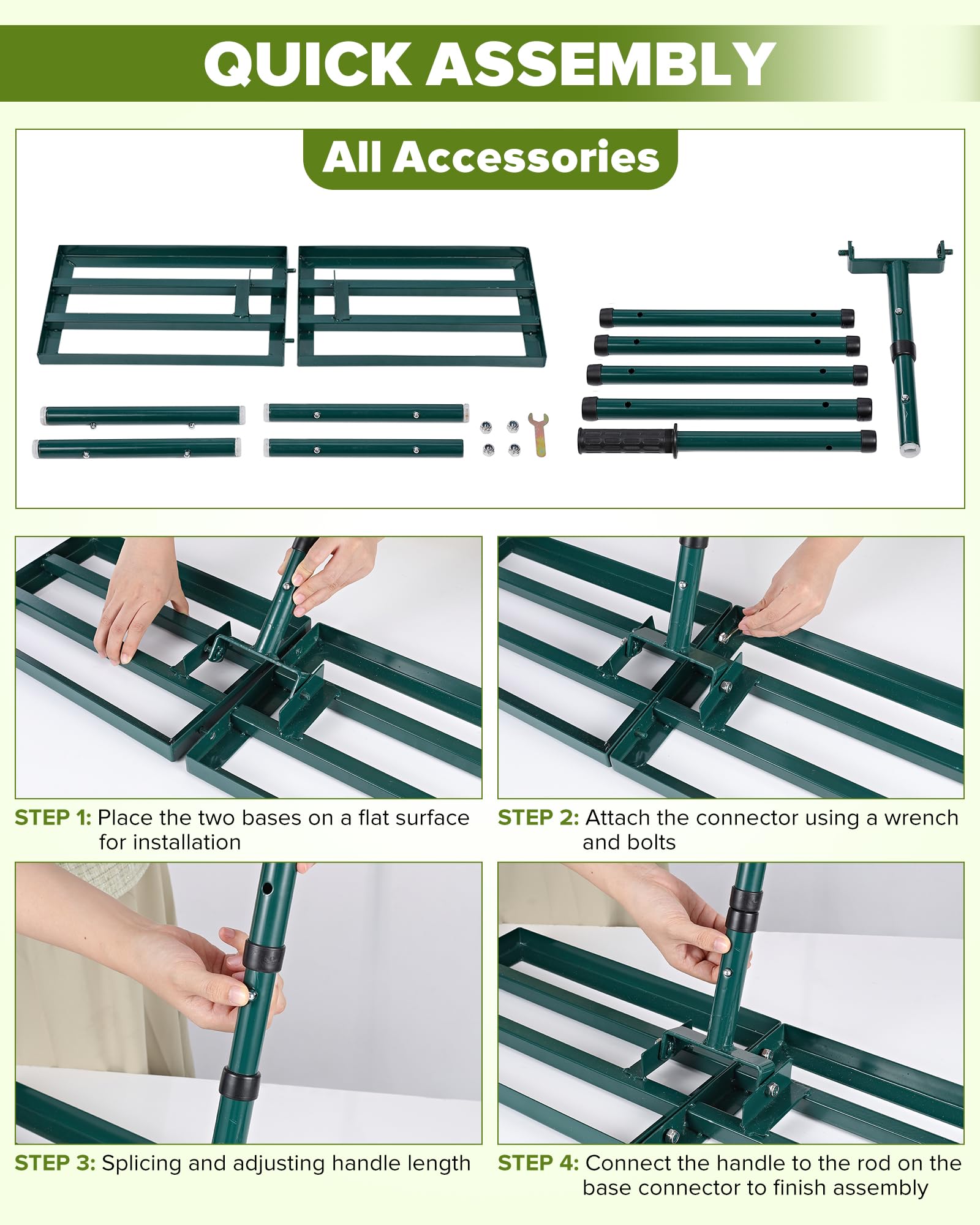 TITECK easy-to-use ground leveler supports both professionals and home gardeners