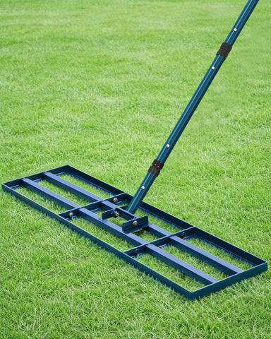 TITECK lawn leveling rake 45x10-inch, smooths soil and sand for even ground