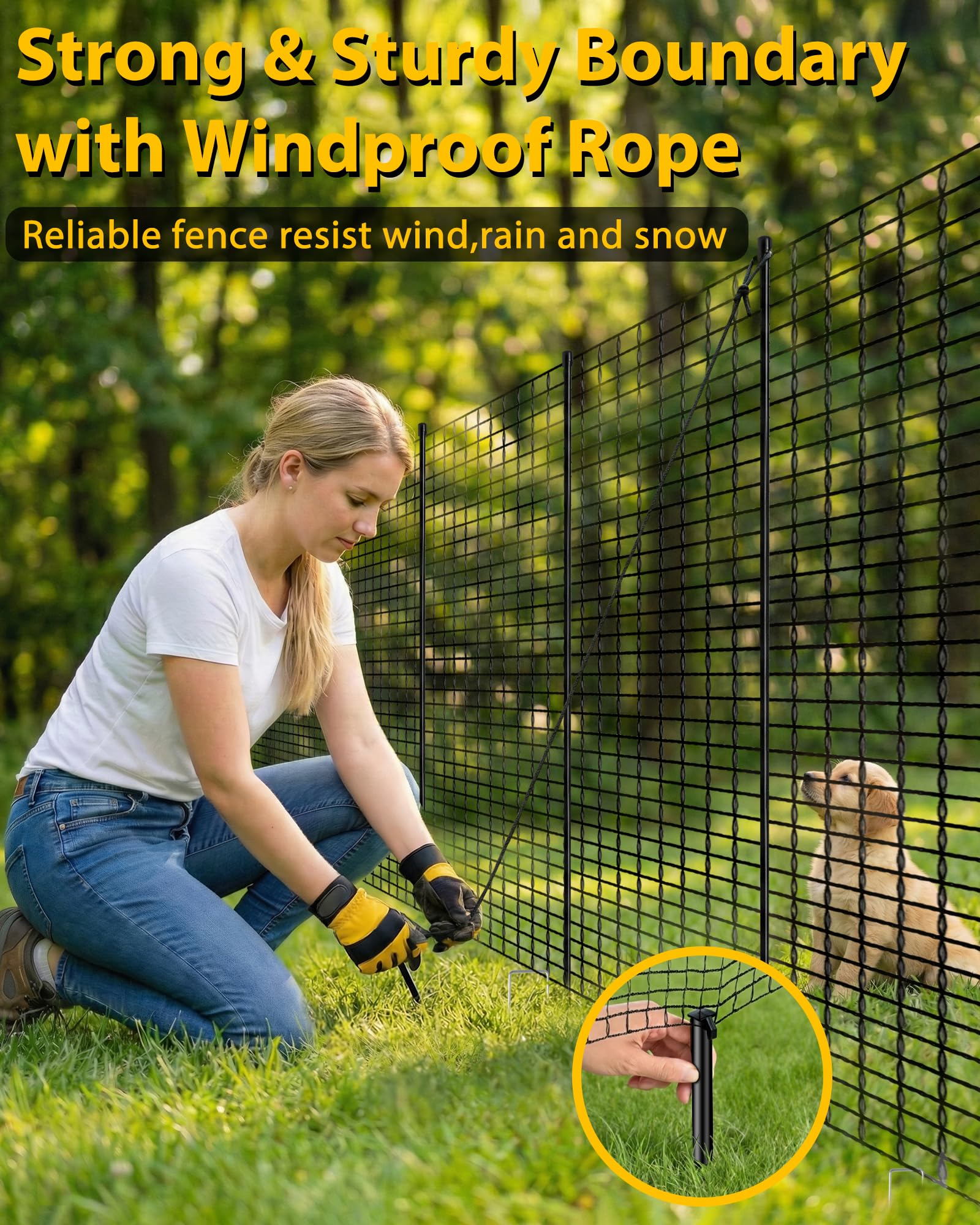 TITECK poultry barrier helps protect pens from predators with a breathable design.