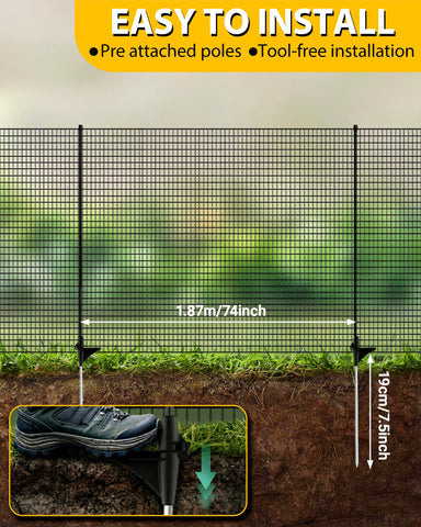 TITECK windbreak rope adds stability along the fence line