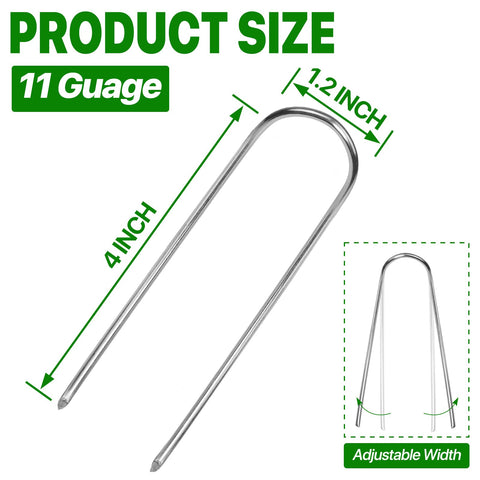 TiTifield 11-gauge galvanized stakes resist rust for lasting landscape support.