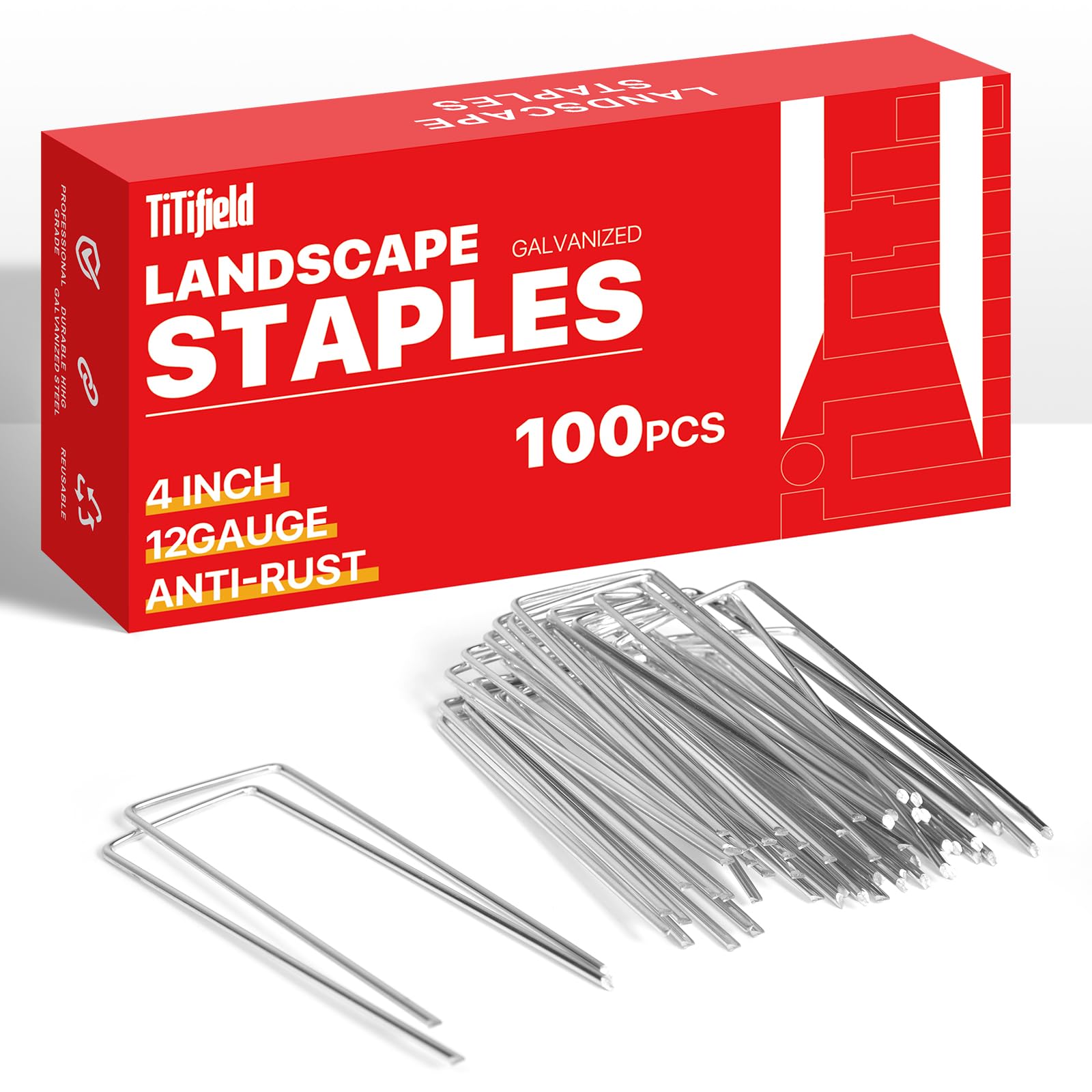 TiTifield anti-rust garden stakes ready for outdoor projects