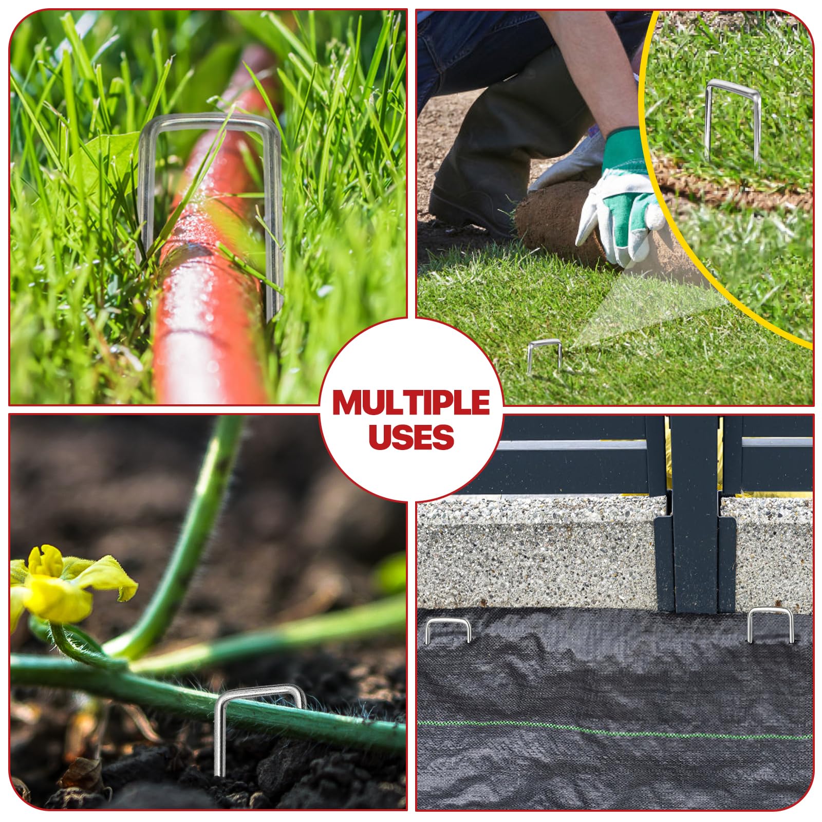 TiTifield heavy-duty stakes resist rust for outdoor projects.