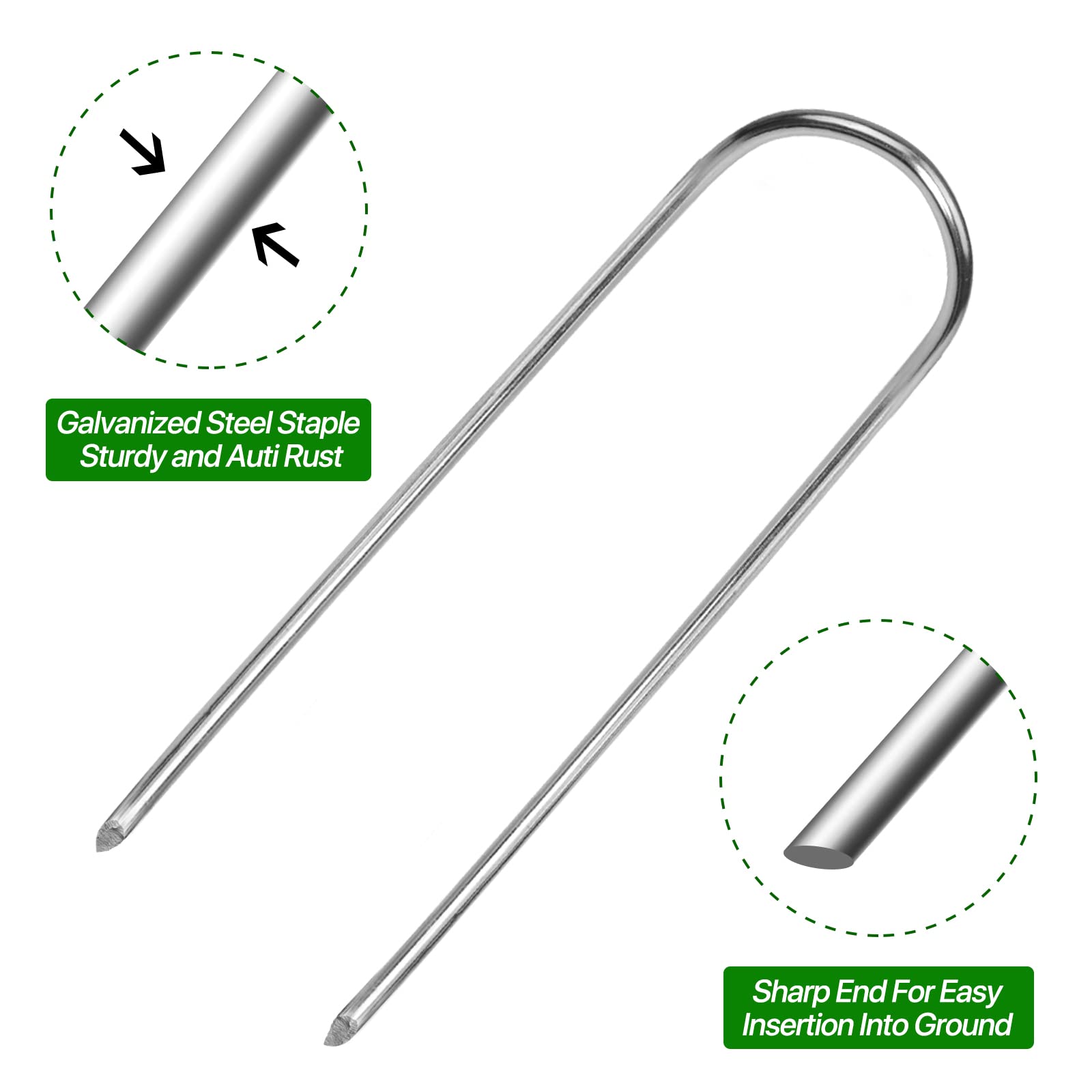 TiTifield irrigation tubing stakes help route hoses and secure barriers.