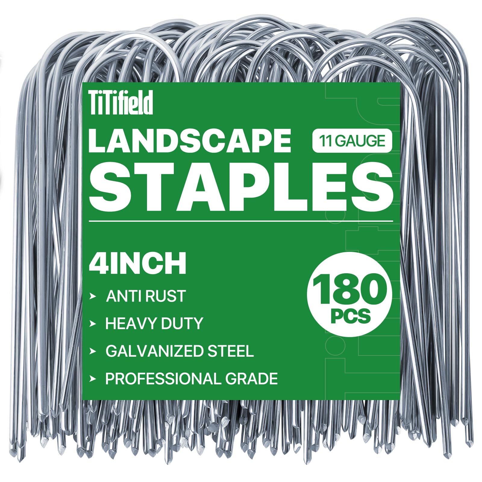 TiTifield U-Shape stakes 4-inch for secure tubing and fabric installation.