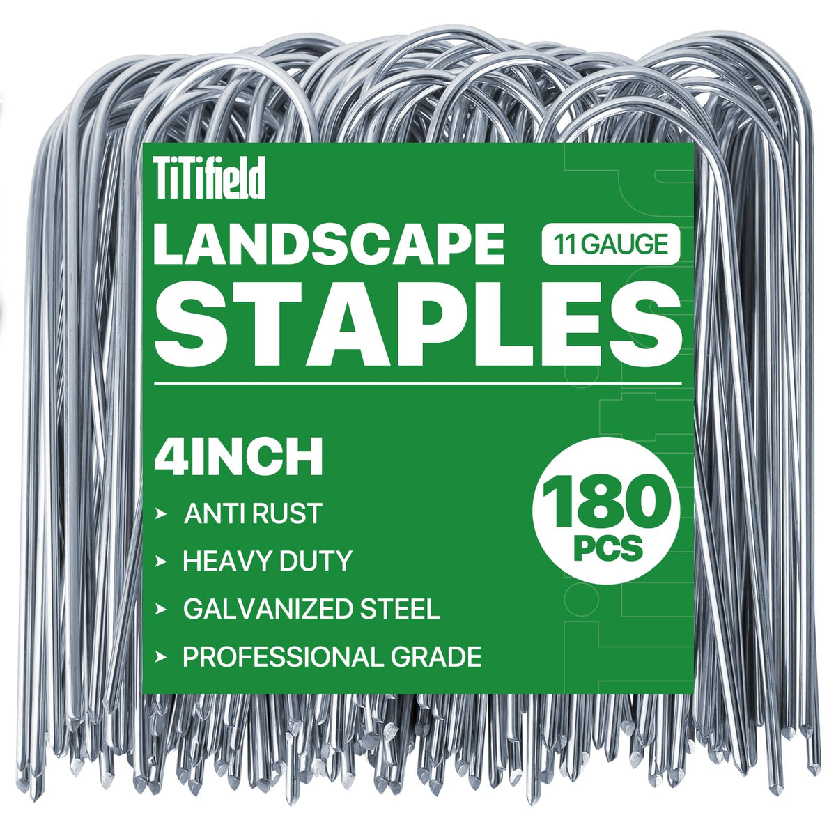 TiTifield U-Shape stakes 4-inch for secure tubing and fabric installation.