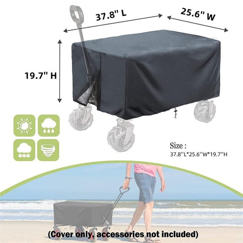 TiTigerella wagon cover showing adjustable-fit design for secure coverage.