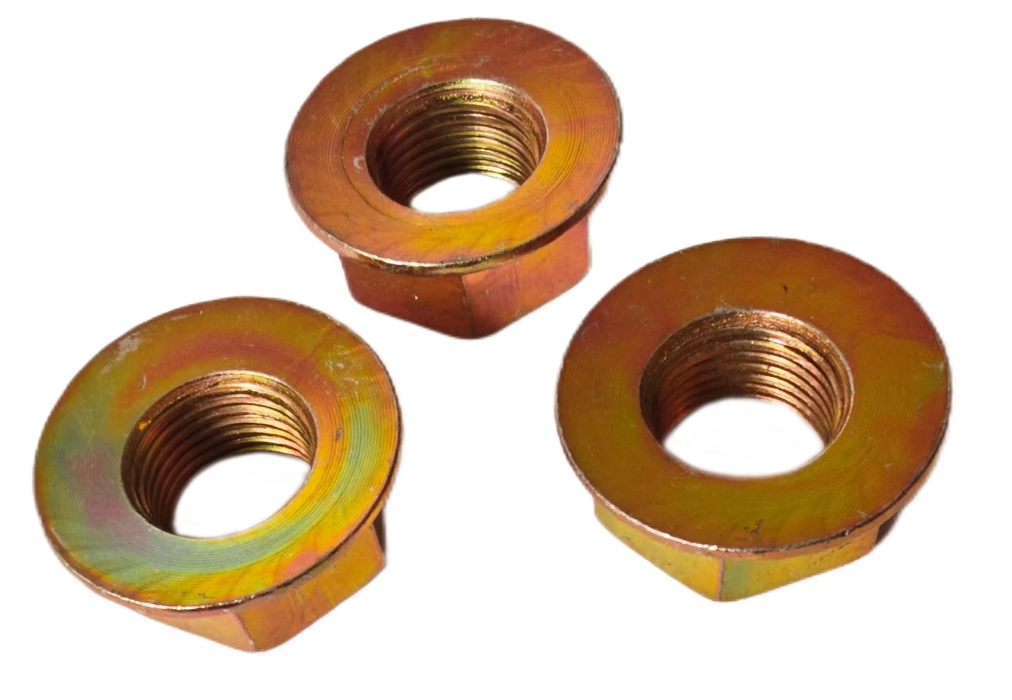 TITISKIN spindle blade nut for RZT42 mower with flange design for secure seating.
