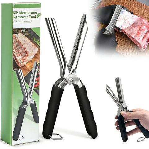 TitTees rib membrane removal tool with ergonomic curved blade for precise rib prep