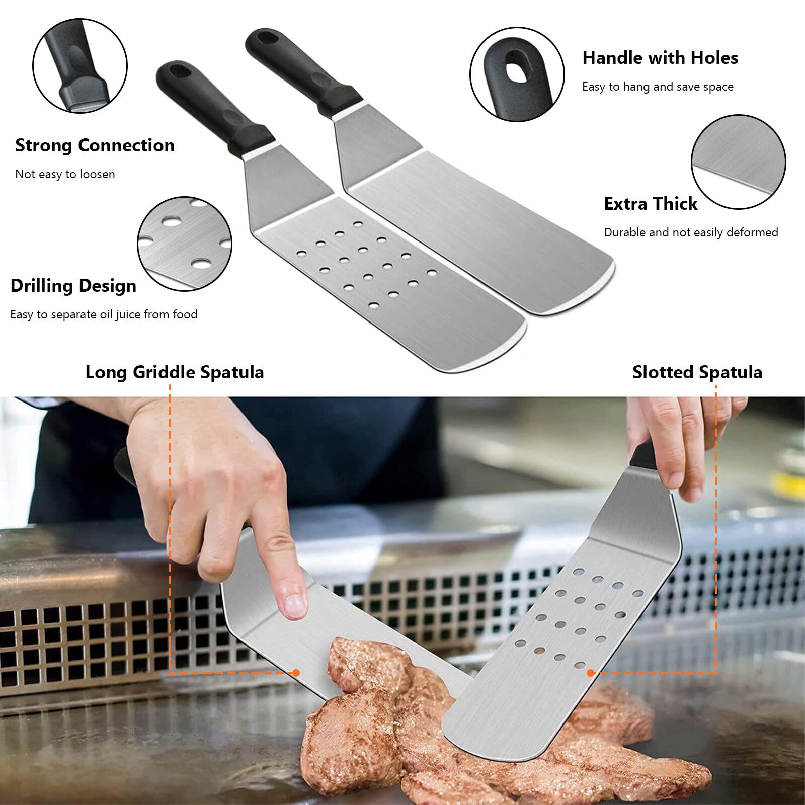 Tivddikun Blackstone scraper cleans edges and restores a smooth cooking surface