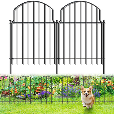 Tivray decorative garden fence arch 20in for flower beds keeps pests out.