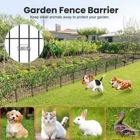 Tivray easy-install garden fence lets you customize length quickly.