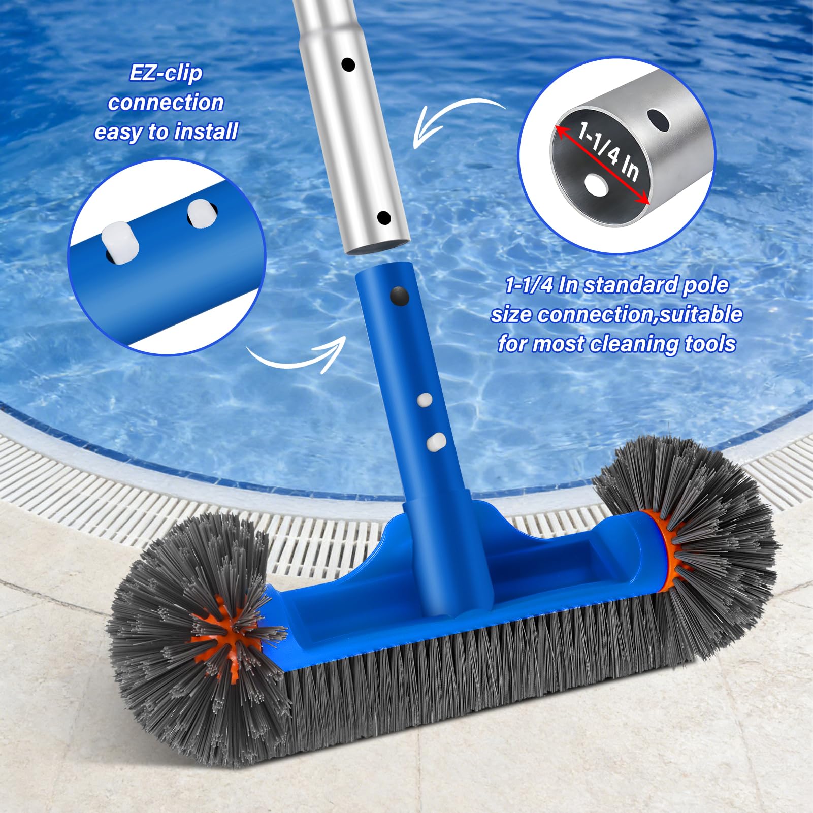 TIXANF assembled kit ready for quick pool cleaning sessions.