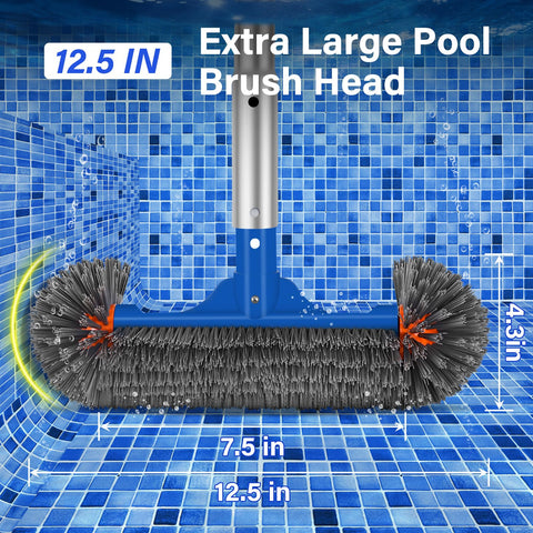 TIXANF ABS-frame skimmer net captures fine leaves without harming the liner.