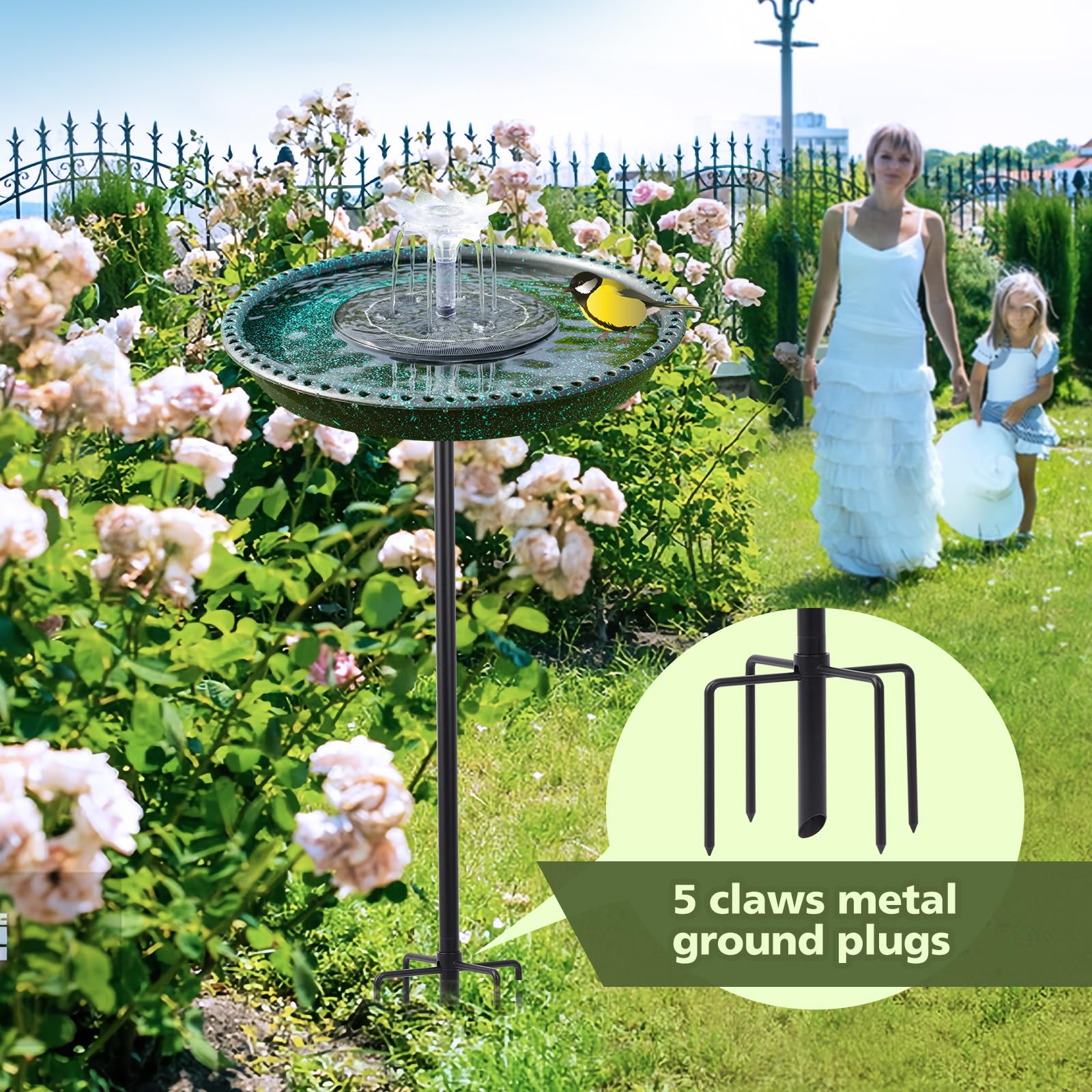 tiyiawi outdoor bird bath enhances patio ambience while inviting wildlife