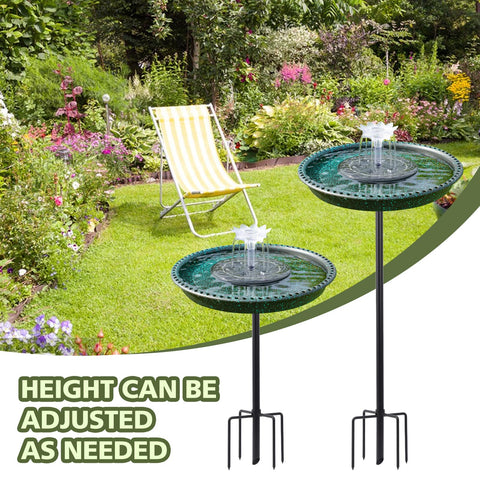 tiyiawi solar panel powers fountain with no batteries required
