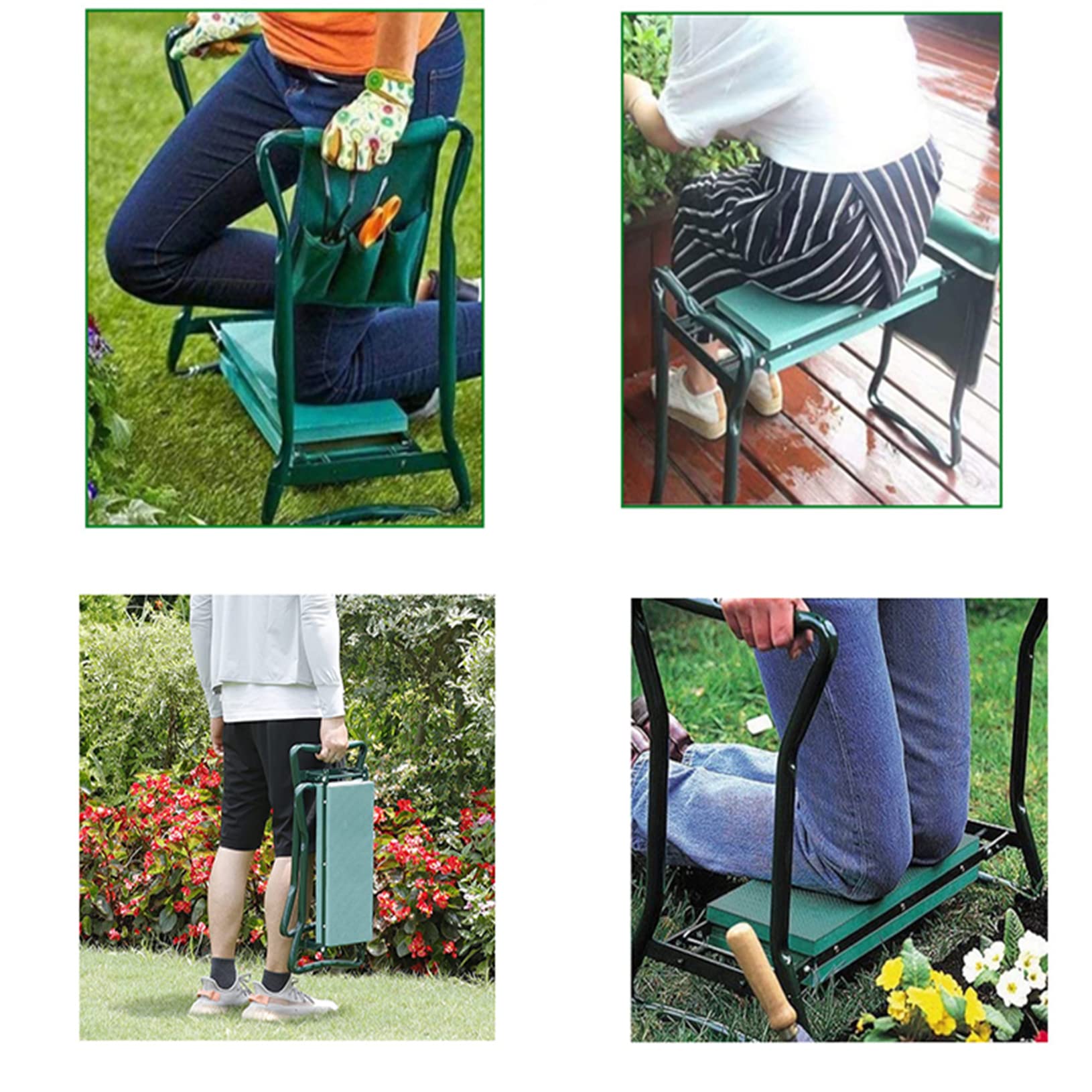 TJHSM garden kneeler-seat storage-folded design saves space.