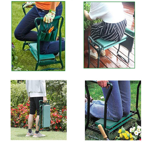 TJHSM garden kneeler-seat storage-folded design saves space.