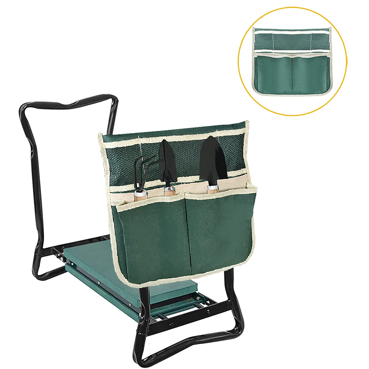 TJHSM garden kneeler-seat steel-frame durability supports heavy use.