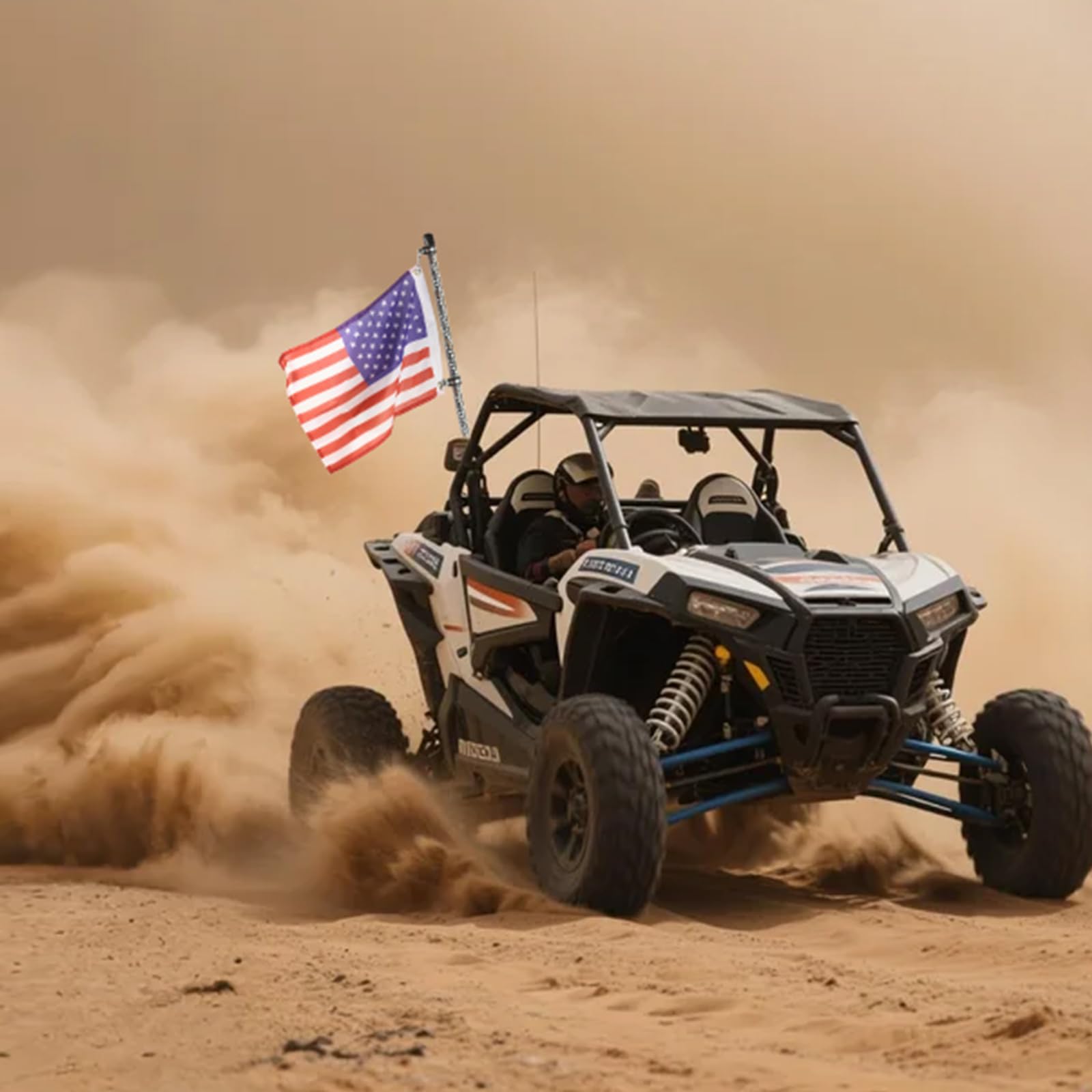 TKBEAM universal flag mounts fit UTV, ATV, and Jeep configurations.