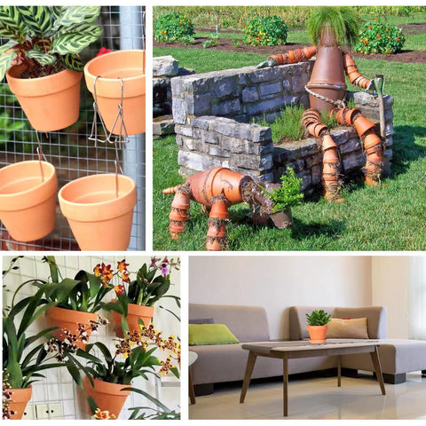 Wedding favors presented in gift-ready TKSCUSR terracotta pots.