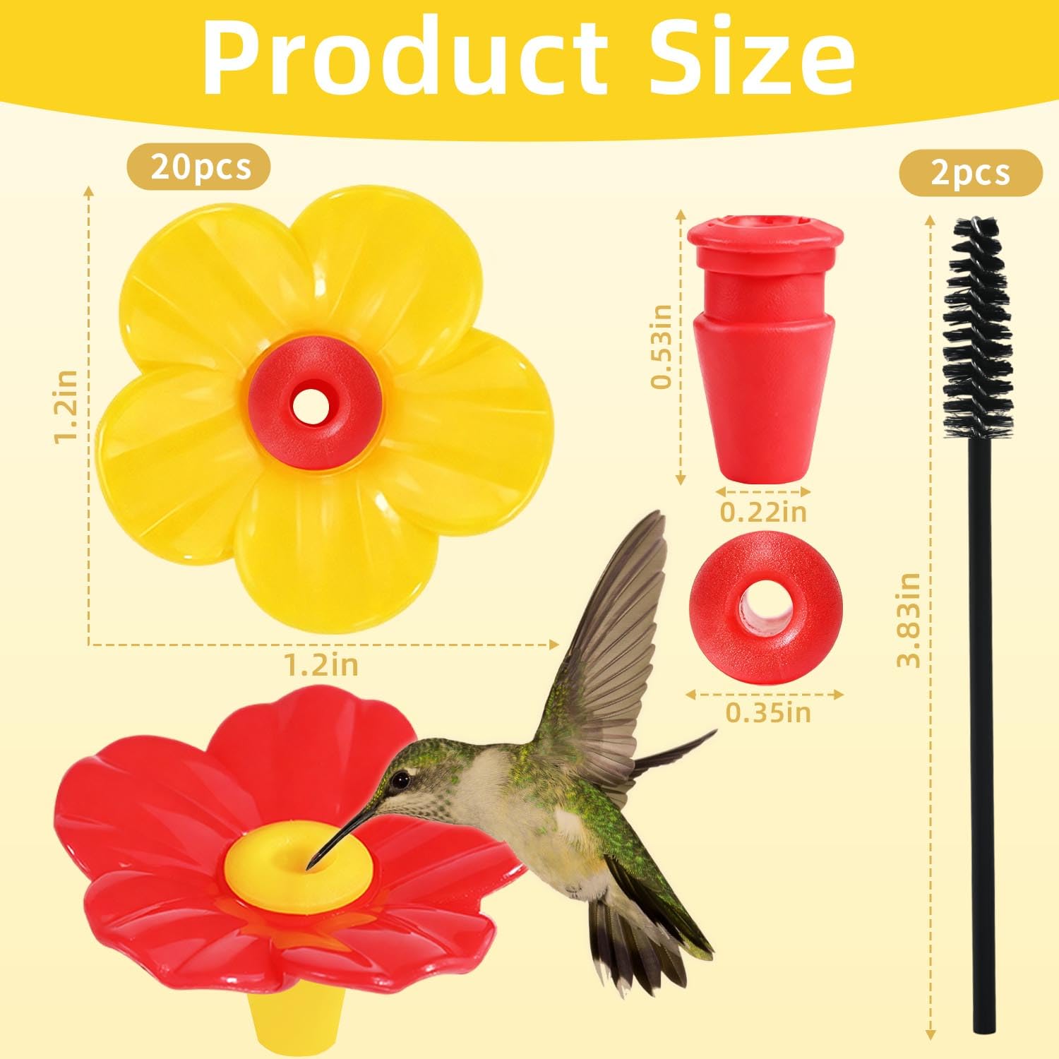 TKYPZY includes two cleaning brushes for easy maintenance.