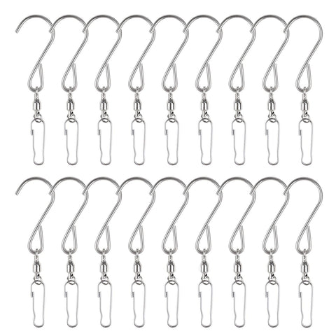 TKYPZY swivel hook with 360-degree rotation for secure wind spinner hanging.