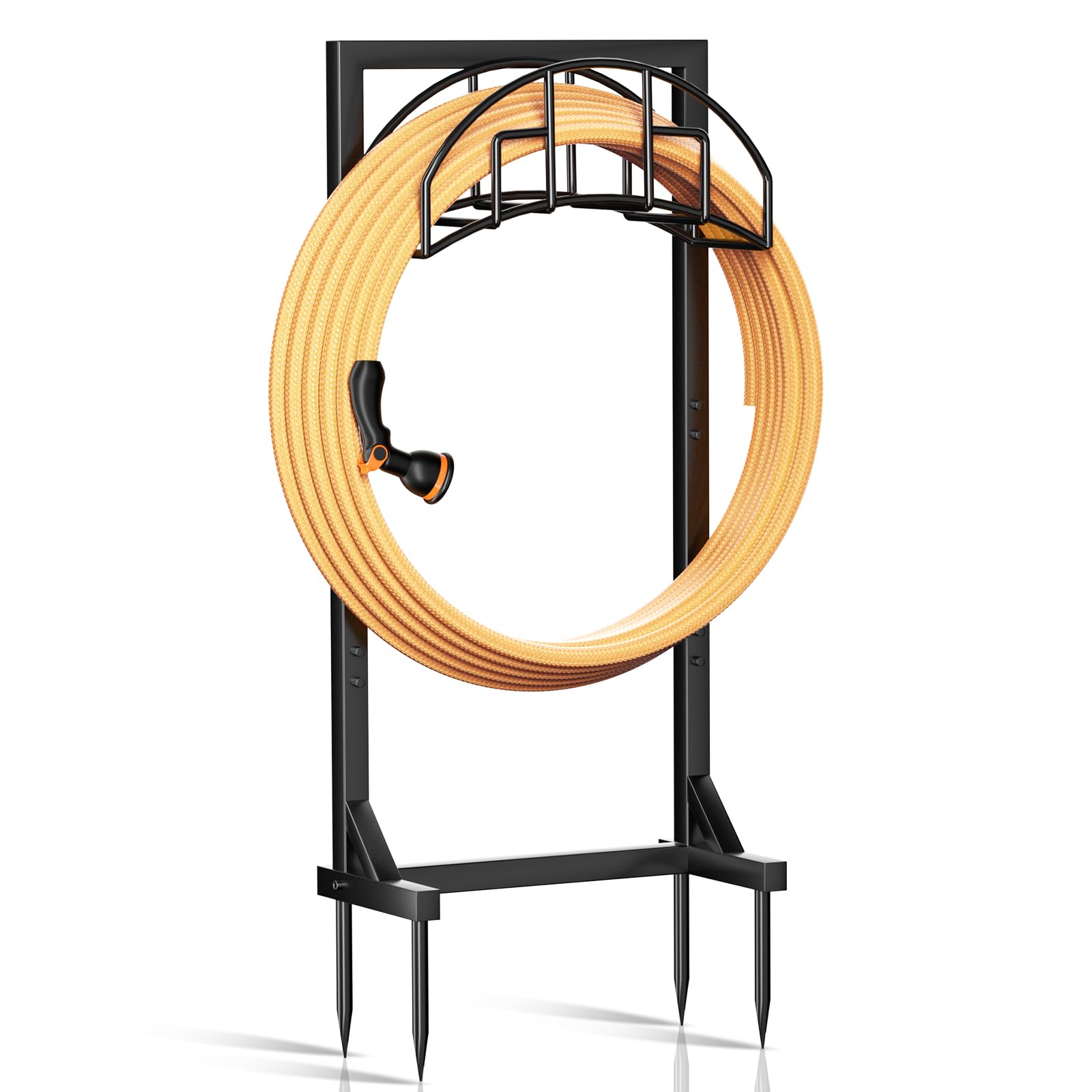TKYHRMAS garden hose holder demonstrating base stability for outdoor use.