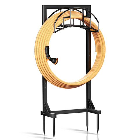 TKYHRMAS garden hose holder demonstrating base stability for outdoor use.
