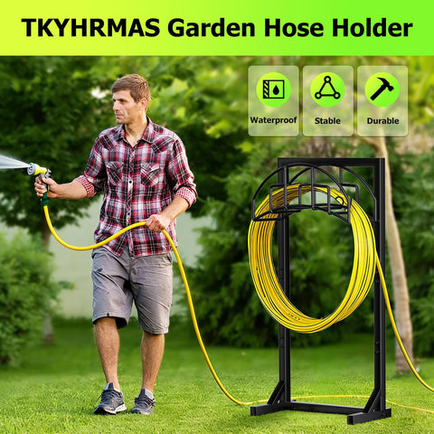 TKYHRMAS hose winding ease for a tidy 50 ft hose after tasks.