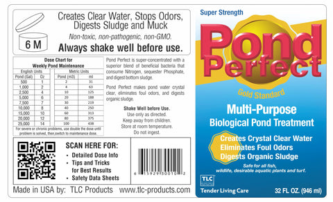 TLC PondPerfect reduces pond odors for a fresher water garden.