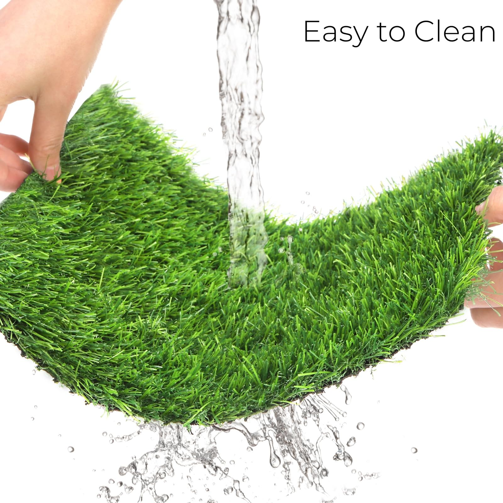Tlence artificial grass nest mat in coop for tidy bedding and easy cleanup.