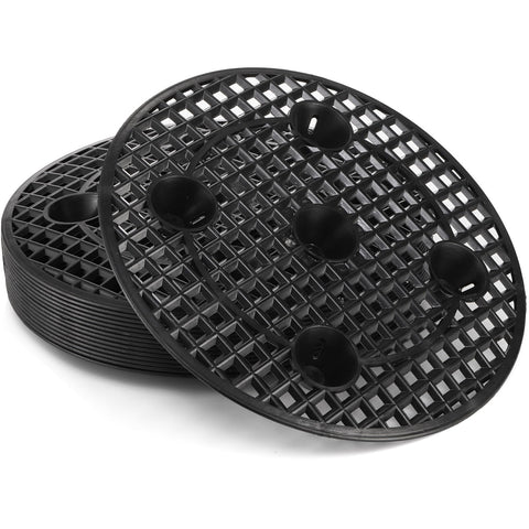 Tlence mesh-design closeup shows circular support for even weight distribution